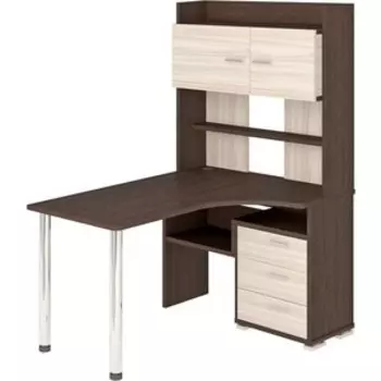 Стол компьютерный МЭРДЭС СР-133 ВК-ПРАВ венге/карамель