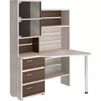 Стол компьютерный МЭРДЭС СР-322 КШ-ПРАВ карамель/шамони