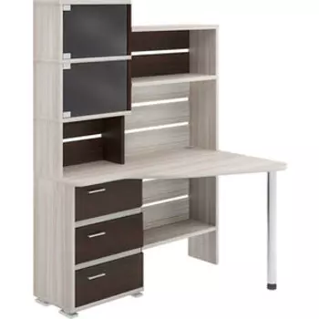 Стол компьютерный МЭРДЭС СР-322 КВ-ПРАВ карамель/венге