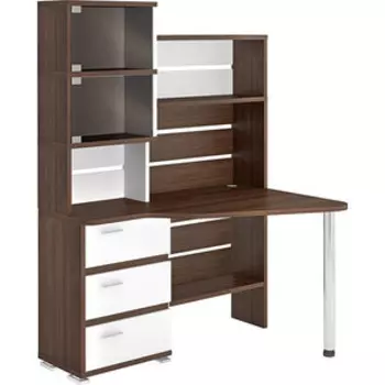 Стол компьютерный МЭРДЭС СР-322 ШБЕ-ПРАВ шамони/белый