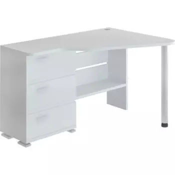 Стол компьютерный МЭРДЭС СР-322С БЕ-ПРАВ белый