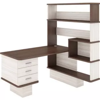 Стол компьютерный МЭРДЭС СР-520 КШШ-ПРАВ карамель/шамони/шамони