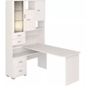 Стол компьютерный МЭРДЭС СР-620/160 БЕ-ЛЕВ белый