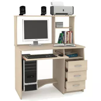 Стол компьютерный Моби Комфорт 4 СКР дуб паллада