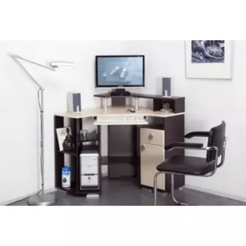 Стол компьютерный Олимп Coaster-7 венге/клен азия