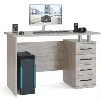 Стол компьютерный СОКОЛ КСТ-106.1 дуб юкон