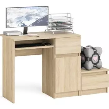 Стол компьютерный СВК Мори МС-1 правый + Тумба ТМП400.1, цвет дуб сонома (1026872)