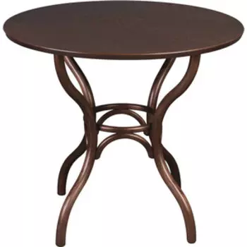 Стол Leset Тор круглый темный орех