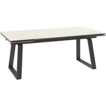 Стол Mebwill Барон 200 Камень Бежевый - Compakt Cer / Черный (101821)