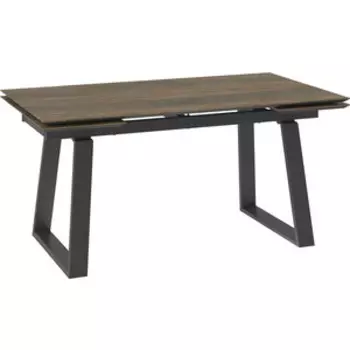 Стол Mebwill Элит 200 Oak Vintage Premium Cer / Черный (101894)