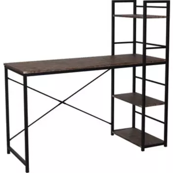 Стол на металлокаркасе Brabix Loft CD-005 мореный дуб (641221)