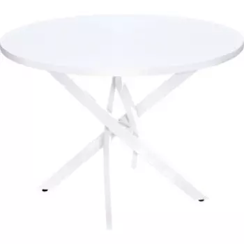 Стол нераздвижной Алдио Лофт1 белый d/900 белый