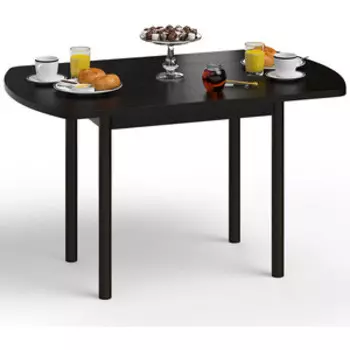 Стол обеденный Delice Микс венге/опоры цвет шоколад