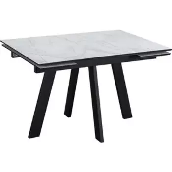 Стол обеденный Dikline Стол обеденный WINGS Жемчужный Перито/черный, черный