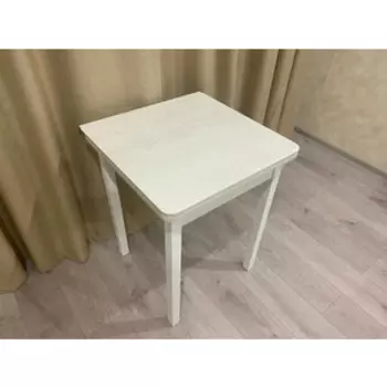 Стол обеденный Катрин ЭКО 60x60 / Бетон пайн белый /Опора Квадро белый (KT19687)