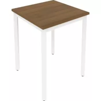 Стол письменный на металлокаркасе Riva Slim С.СП-1.1 орех/белый металл 60x60x75
