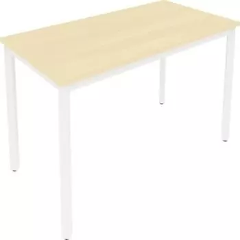 Стол письменный на металлокаркасе Riva Slim С.СП-4.1 клен/белый металл 118x60x75