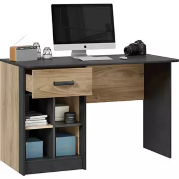 Стол письменный с ящиком ТриЯ Рико ТД-340.15.02 белый глянец/матера/яблоня беллуно