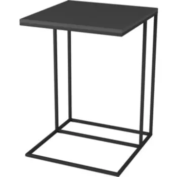 Стол придиванный Мебелик Хайгрет графит/черный (П0004824)