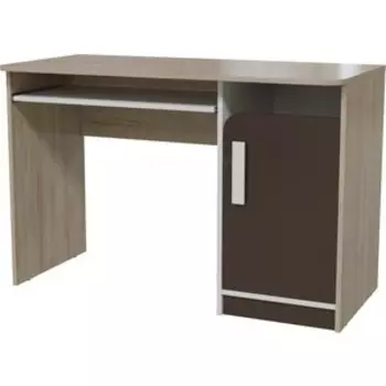 Стол рабочий Гранд Кволити Арабика 6-0607 дуб ривьера/белый/коричневый