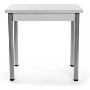 Стол раскладной Бител Ирис белый, серебро