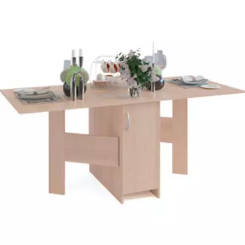 Стол раскладной СОКОЛ СП-29.1 беленый дуб