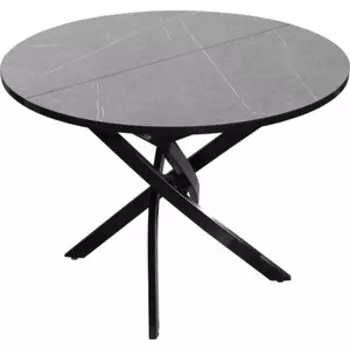 Стол раздвижной Алдио KR-01T мрамор серый d/1000