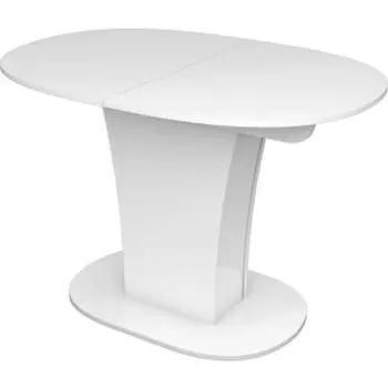 Стол раздвижной Leset Флер белый глянец