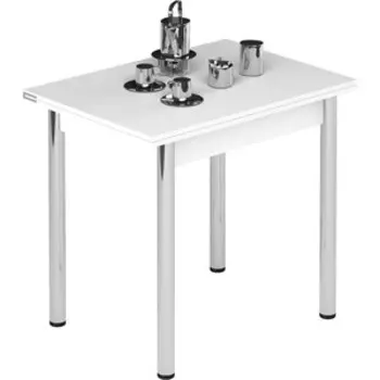 Стол раздвижной Leset Лиль 1Р хром/белый
