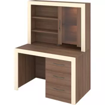 Стол с надстройкой МЭРДЭС СтЯ130+НСт130Д ШКр шамони/крем