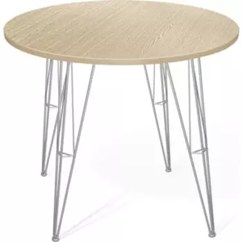 Стол Sheffilton SHT-TU10/80 ЛДСП хром лак/дуб беленый