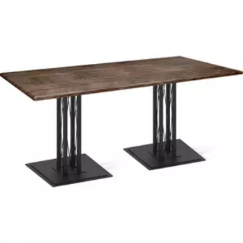 Стол Sheffilton SHT-TU6-BS1/120/80 МДФ черный муар/палисандр