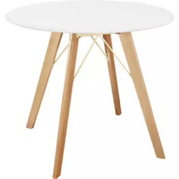 Стол Sheffilton SHT-TU9/76 металл прозрачный лак/белый