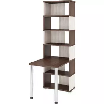 Стол-Стеллаж МЭРДЭС СБ-10М/6 ШКШ шамони/карамель/шамони