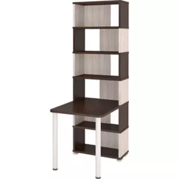 Стол-Стеллаж МЭРДЭС СБ-10М/6 ВКВ венге/карамель/венге
