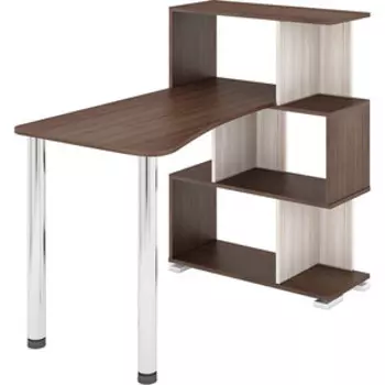 Стол-Стеллаж МЭРДЭС СЛ-5-3СТ-2 ШКШ шамони/карамель/шамони