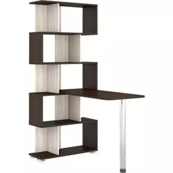 Стол-Стеллаж МЭРДЭС СЛ-5-3СТ-2+БЯ ВКВК венге/карамель/венге/карамель