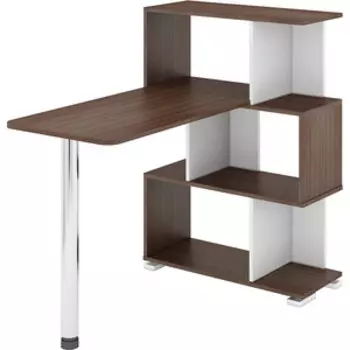 Стол-Стеллаж МЭРДЭС СЛ-5-3СТ ШБЕШ шамони/белый/шамони