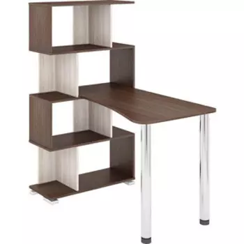 Стол-Стеллаж МЭРДЭС СЛ-5-4СТ-2 ШКШ шамони/карамель/шамони