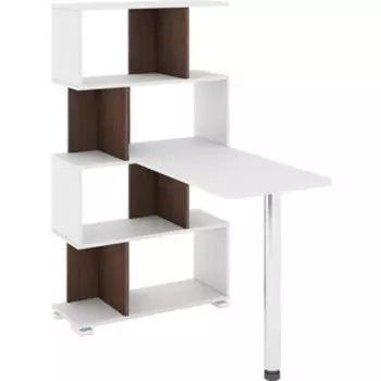 Стол-Стеллаж МЭРДЭС СЛ-5-4СТ БЕШБЕ белый/шамони/белый