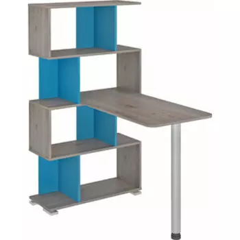 Стол-Стеллаж МЭРДЭС СЛ-5-4СТ НСИ нельсон/синий/нельсон