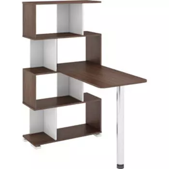 Стол-Стеллаж МЭРДЭС СЛ-5-4СТ ШБЕШ шамони/белый/шамони