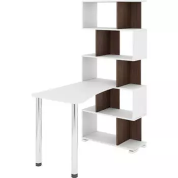 Стол-Стеллаж МЭРДЭС СЛ-5СТ-2 БЕШБЕ белый/шамони/белый
