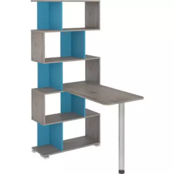 Стол-Стеллаж МЭРДЭС СЛ-5СТ НСИ нельсон/синий/нельсон