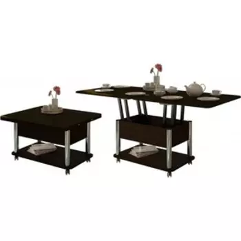 Стол-трансформер ГЗМИ Дебют 3 венге темный черный