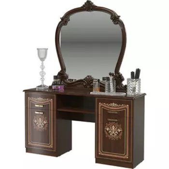 Стол туалетный Мэри Грация СГ-07 с зеркалом СГ-08, цвет орех тайский