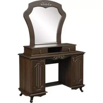 Стол туалетный ОЛМЕКО 06.33 Кантри патина дуб кальяри/ДВПО: белый/ПВХ кедр