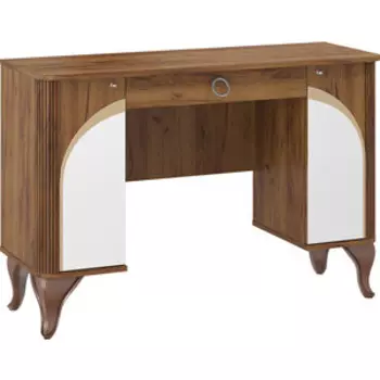 Стол туалетный ОЛМЕКО 43.16 Стефани таксония/белый/профиль: Kroning таксония патина с комплектом зеркал