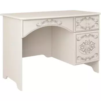 Стол туалетный ОЛМЕКО Каролина патина вудлайн кремовый/ПВХ сандал белый)/осн.