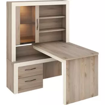 Стол угловой МЭРДЭС СтУ-140 НЛа ЛЕВ нельсон/латте